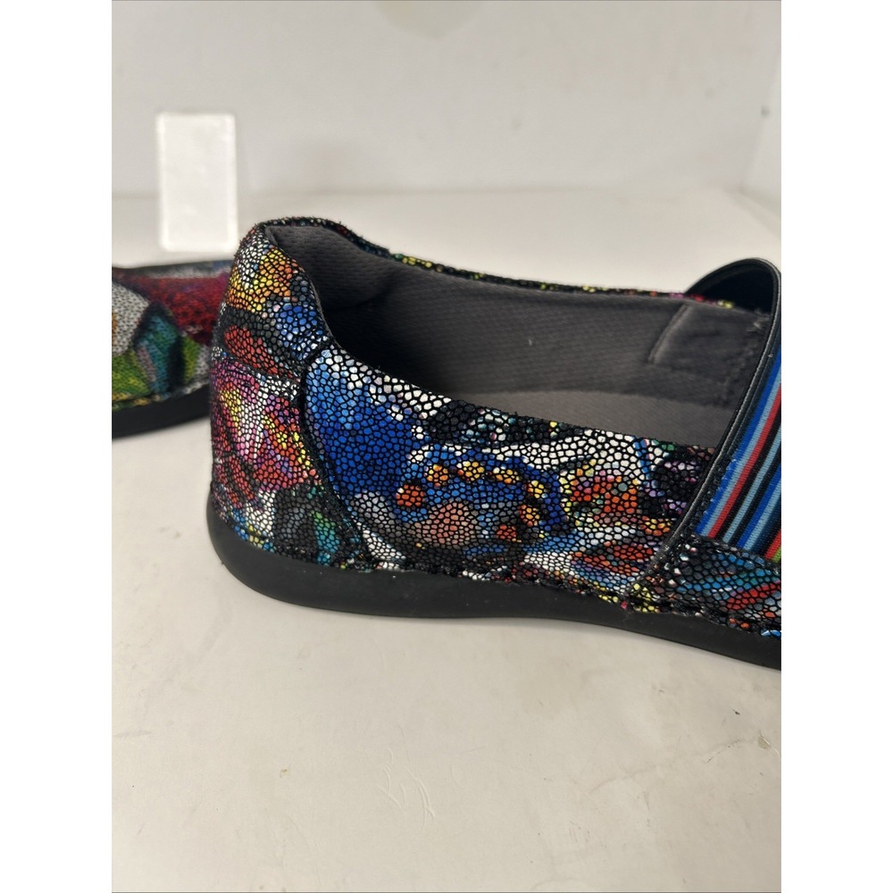 Alegria Womans 40/9.5 Glee Monarch Mosaic Butterfly GLE-389 Nurse Comfort Loafer - Picture 16 of 16